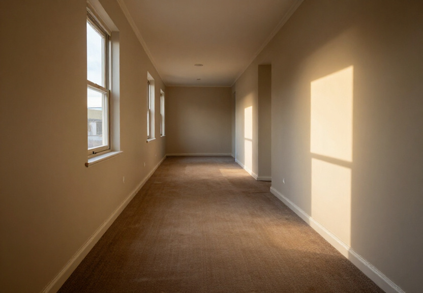 Restored living room in North Manly home after flood damage repair
